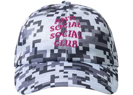 Мужская бейсболка Anti Social Social Club 6P, серая