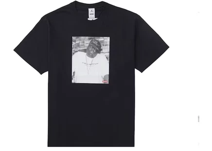 Мужская футболка Supreme Jordan Biggie, черная