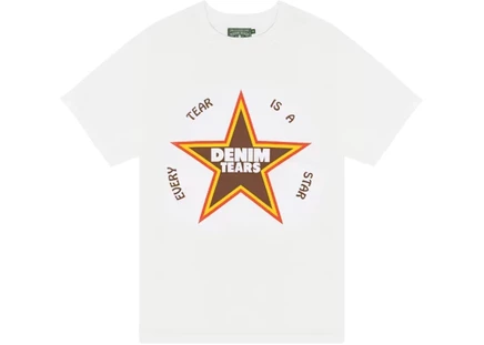 Мужская футболка Denim Tears Every Tear Is A Star, белая