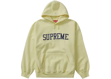 Мужское худи Supreme Varsity, светло-желтое