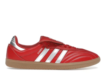 Женские кроссовки Adidas Samba LT, Better Scarlet/серебристые
