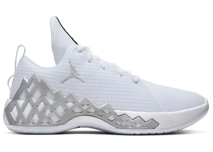 Мужские кроссовки Jordan Jumpman Diamond Low PF, бело-серебристые