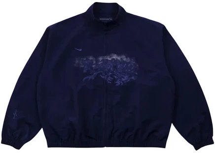 Мужская ветровка Travis Scott x Fragment x Nike Tokyo на молнии, темно-синяя