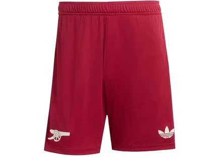 Мужские шорты Adidas Arsenal 2025/2026 Third, бордово-белые