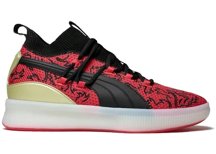 Мужские кроссовки Puma Clyde Court Disrupt London Calling, красно-черные