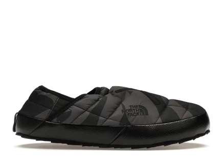 Мужские мюли The North Face ThermoBall Traction Mule KAWS, черные с принтом