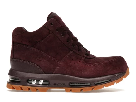 Мужские кроссовки Nike Air Max Goadome, замшевые, темно-бордовые