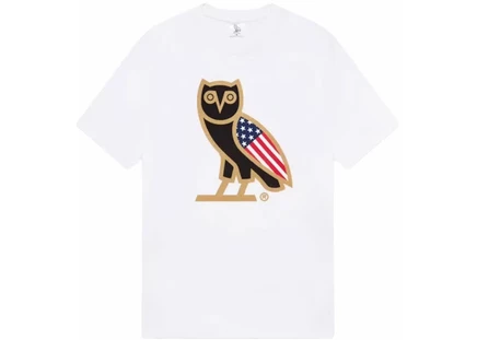 Мужская футболка OVO USA OG Owl, белая