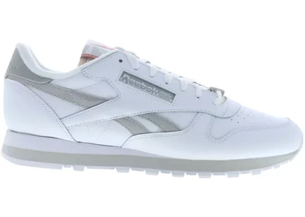 Кроссовки Reebok Classic Leather, бело-серые