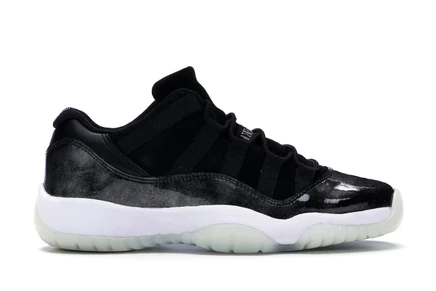 Детские кроссовки Jordan 11 Retro Low Barons, черно-белые