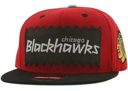 Унисекс кепка American Needle Chicago Blackhawks ретро, красно-черная