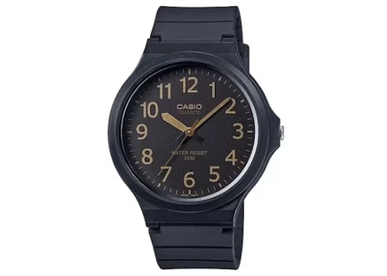 Мужские часы Casio MW-240-1B2V, диаметр 48 мм, черный циферблат