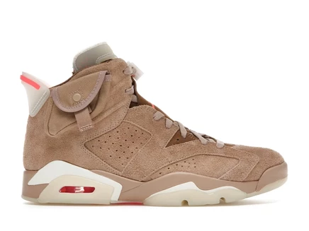 Мужские кроссовки Jordan 6 Retro Travis Scott, хаки