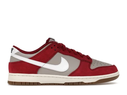 Мужские кроссовки Nike Dunk Low Retro SE, серо-красные