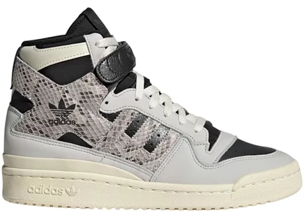 Женские кроссовки Adidas Forum 84 Hi Grey Python, серые
