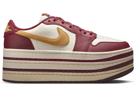 Женские кеды Jordan 1 Triple Stack, красный/слоновая кость