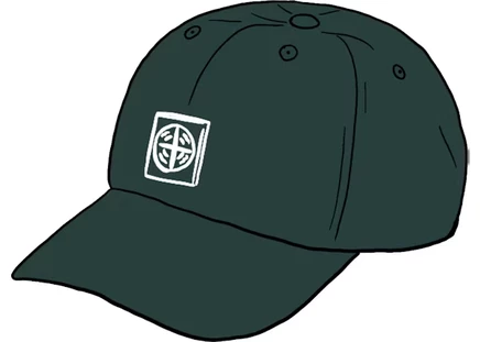 Унисекс кепка Supreme Stone Island, тёмно-бирюзовая