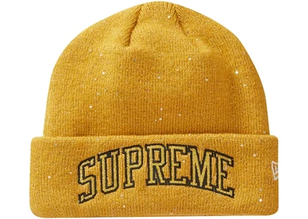 Унисекс шапка Supreme New Era Metallic Arc, золотистая
