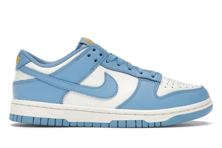Женские кроссовки Nike Dunk Low Coast, голубые/желтые
