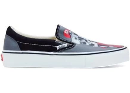 Мужские слипоны Vans Slip-On LX Powell Peralta, черно-серые