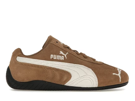 Мужские кроссовки Puma Speedcat Archive низкие замшевые, коричневые с белыми вставками