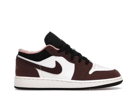 Детские кроссовки Jordan 1 Low Mocha, коричнево-белые
