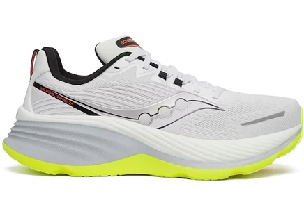 Мужские кроссовки Saucony Hurricane 24, бело-черно-лаймовые