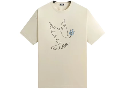 Футболка KITH Hanukkah Dove, sandrift