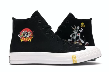 Converse Chuck Taylor All Star 70 Hi Kith x Looney Tunes black/white-egret