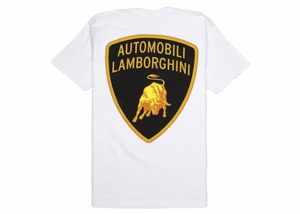 Supreme Automobili Lamborghini Tee White white