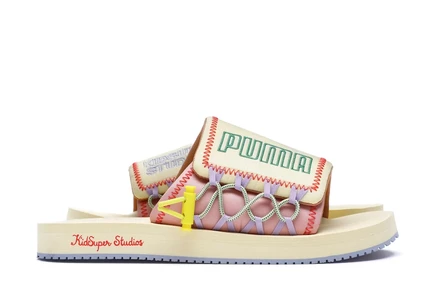Puma Wilo Slide KidSuper Studios mellow yellow/peach beige