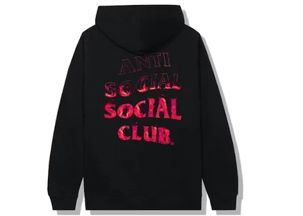 Мужское худи ASSC Fire Inside, черно-розовое