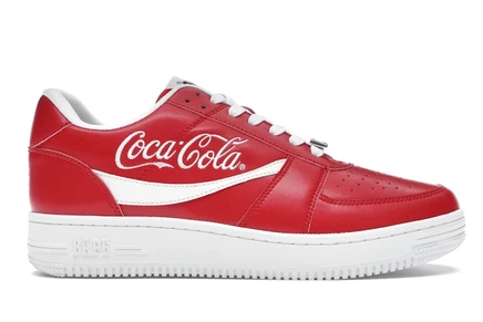 Мужские кроссовки Bape Bapesta Low Coca-Cola, красные