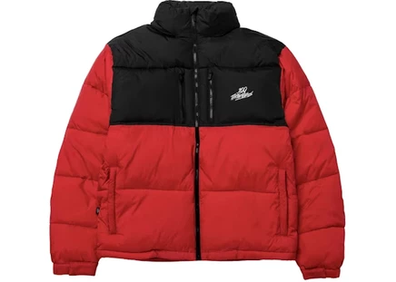 Мужской пуховик 100 Thieves FW22, красно-черный