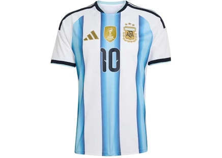 Мужская футболка Adidas Argentina 2026 Messi, бело-голубая