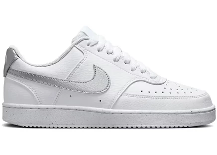 Женские кроссовки Nike Court Vision, бело-серебристые