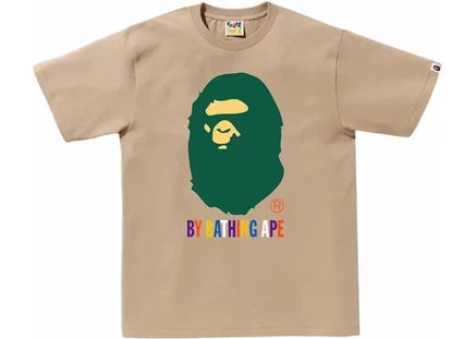 Мужская футболка Bape Colors By Bathing Ape, бежевая