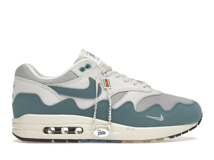 Мужские кроссовки Nike Air Max 1 Patta Waves, серебристые