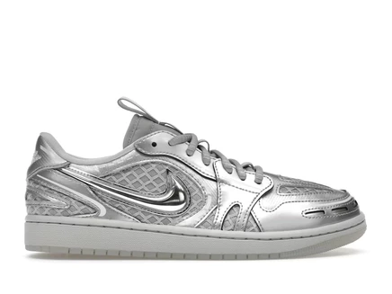 Женские кроссовки Jordan 1 Low Method of Make V3, серебристые