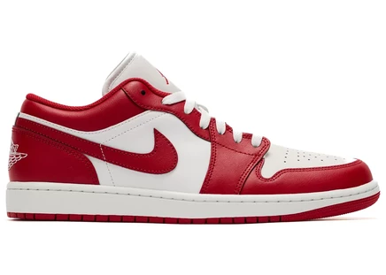 Кроссовки Jordan 1 Low New Beginnings, белые и красные