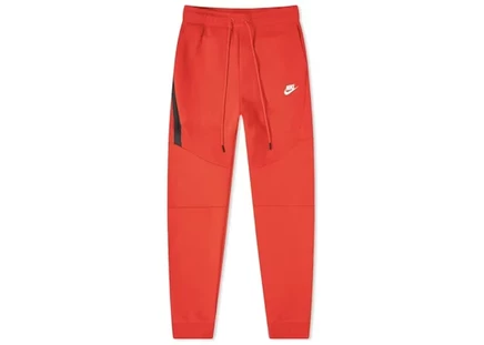 Мужские джоггеры Nike Tech Fleece, светло-алые/белые