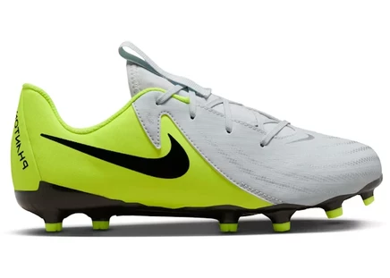 Детские бутсы Nike Phantom GX 2 MG, серебристые/лайм/черные