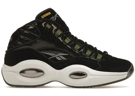 Кроссовки Reebok Question Mid Panini, черно-серые