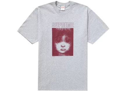 Supreme Margaret Keane Teardrop Tee Heather Grey heather grey