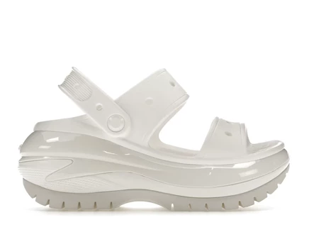 Унисекс сандалии Crocs Mega Crush из Croslite, белые