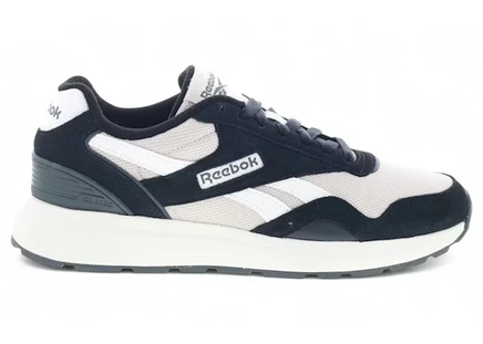 Мужские кроссовки Reebok GL 1100, черные с бежевыми и голубыми акцентами