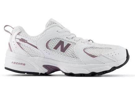 Детские кроссовки New Balance 530 Bungee Lace, белые/винные