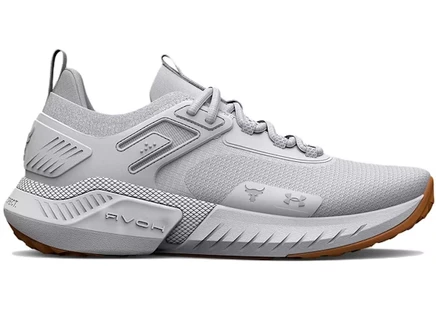 Мужские кроссовки Under Armour Project Rock 5, белые с коричневой подошвой