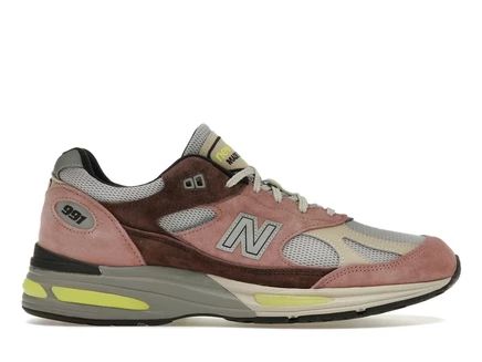 Мужские кроссовки New Balance 991v2 MiUK, розово-коричневые