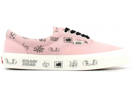 Мужские кеды Vans Era Brain Dead, розовые